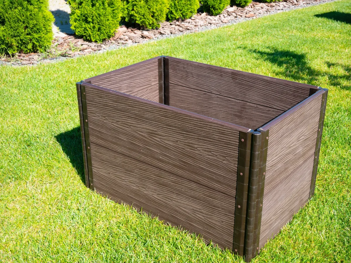 Wpc Raised Bed – 60 Cm Brown - Image 2