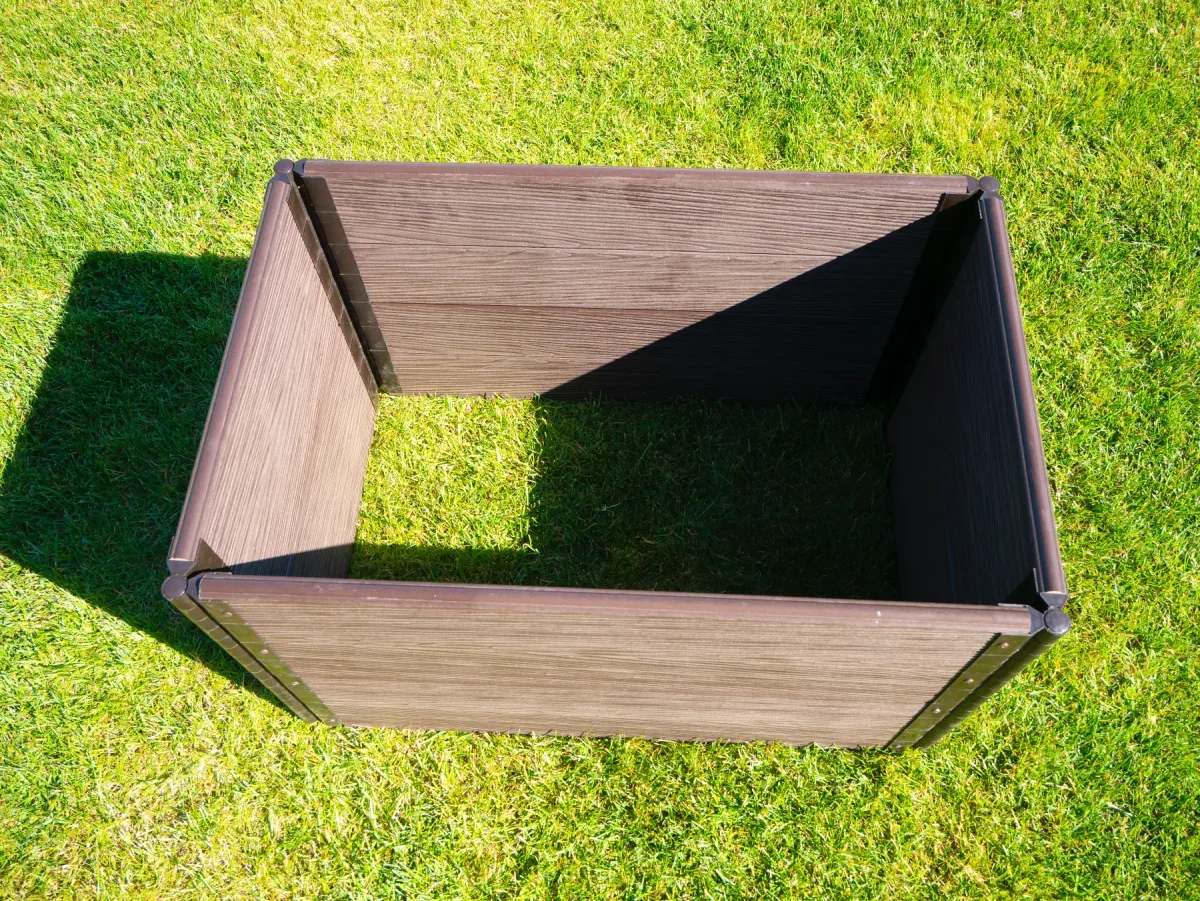 Wpc Raised Bed – 60 Cm Brown - Image 3