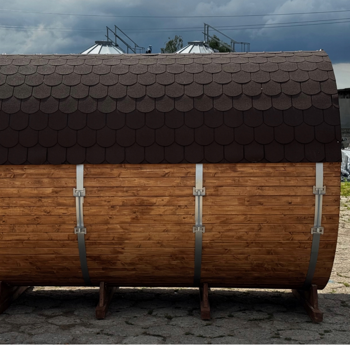 Outdoor barrel sauna 340 cm - Image 4