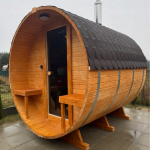 Outdoor barrel sauna 240 cm - Image 3