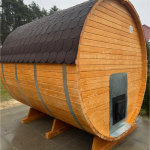 Outdoor barrel sauna 240 cm - Image 5