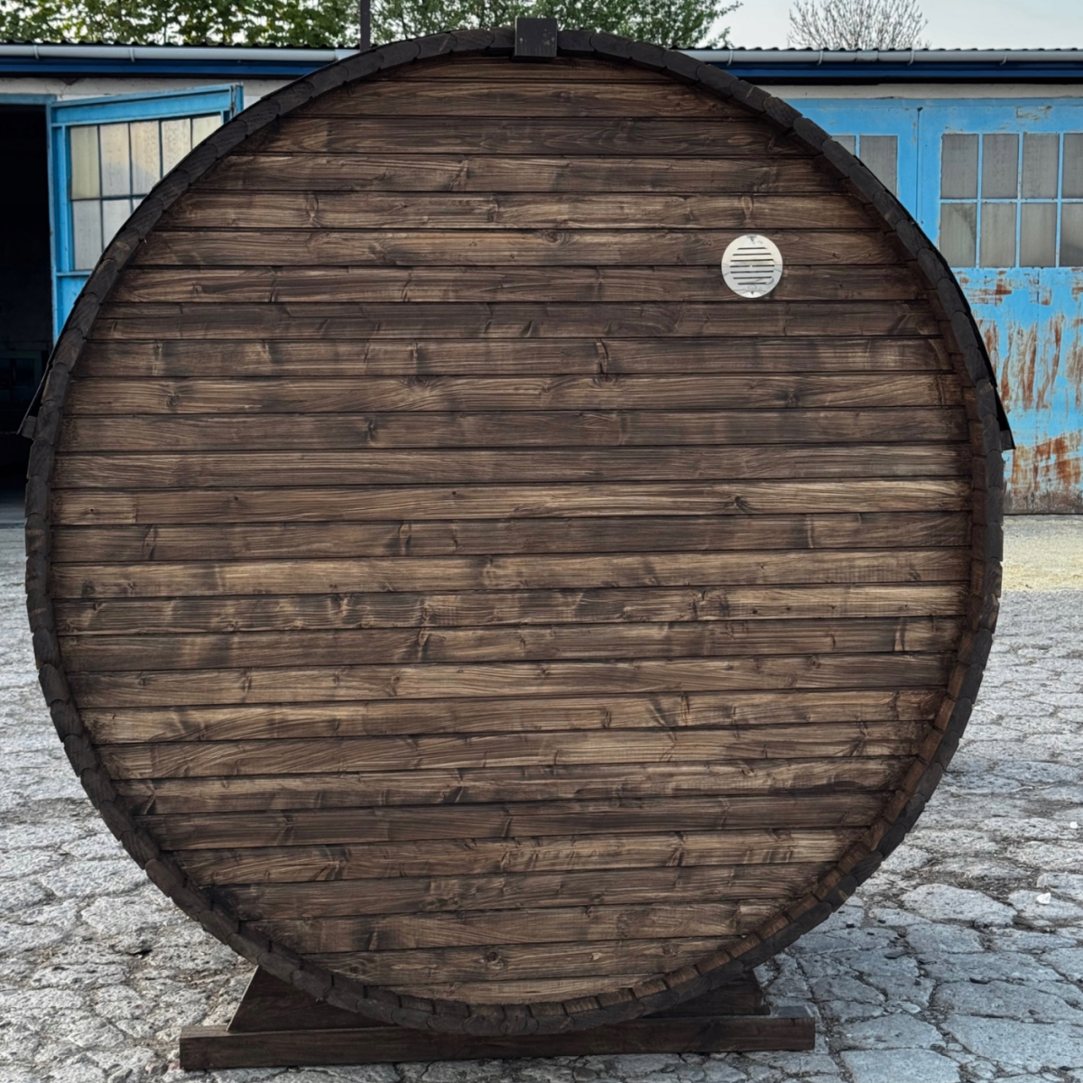 Outdoor barrel sauna 180 cm - Image 8