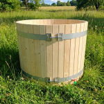 Garden wooden tub made of spruce – 120×80×90 - Image 2