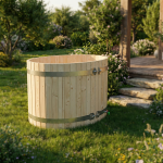 Garden wooden tub made of spruce – 120×80×90 - Image 4