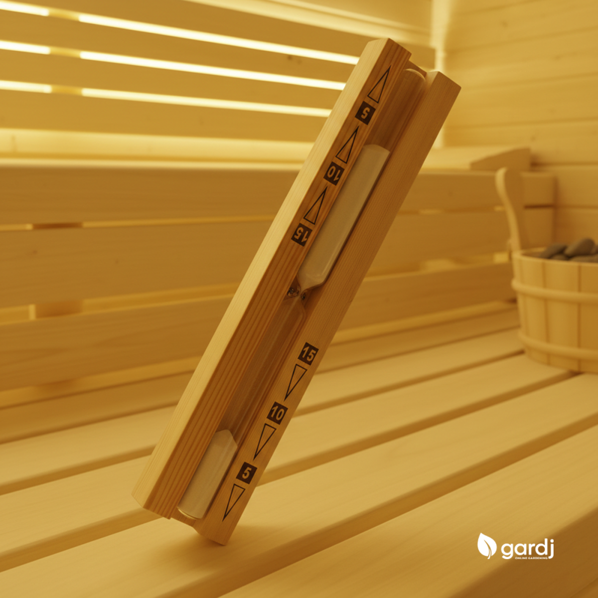 4Living wooden sauna sand timer - Image 2