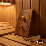 4Living sauna thermometer and hygrometer – heat-treated alder wood - Image 3