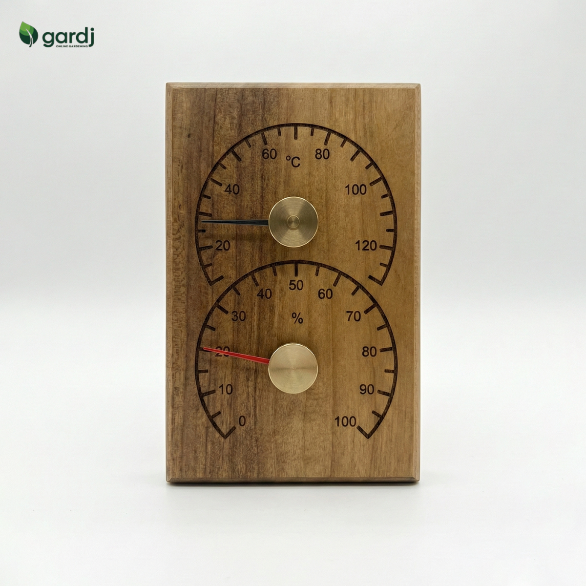 4Living sauna thermometer and hygrometer – heat-treated alder wood - Image 4