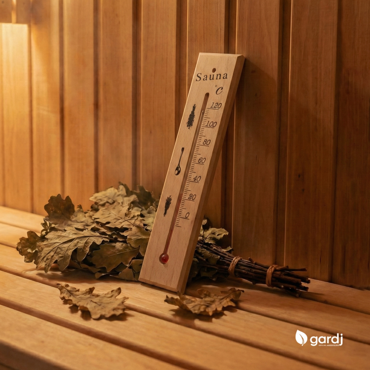 Liquid-filled sauna thermometer (0–120 °C) - Image 2