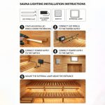 Sauna lighting set – black - Image 7