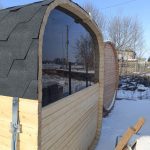 Panoramic glass rear wall for Quadro sauna - Image 4