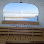 Panoramic glass rear wall for Quadro sauna - Image 2