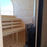 Panoramic glass rear wall for Quadro sauna - Image 5