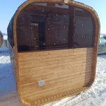 Panoramic glass rear wall for Quadro sauna - Image 3