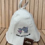 Sauna hat “Dancing Hippos”