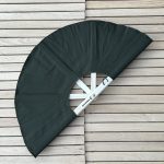 Sauna fan with lime wood frame