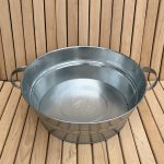 Galvanised steel basin, 13 l