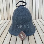 Sauna hat “SAUNA”, grey