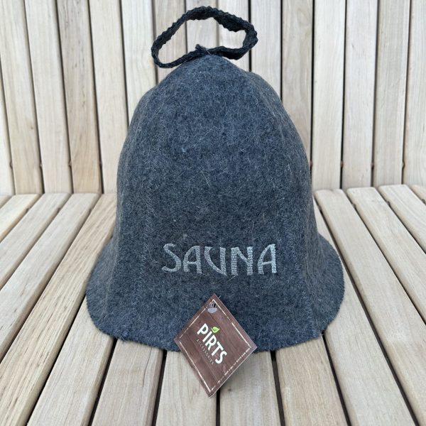 Sauna hat “SAUNA”, grey