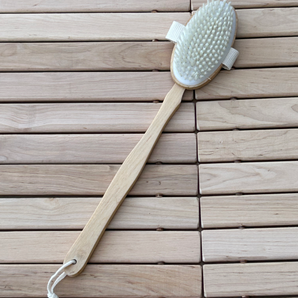 Wooden body brush