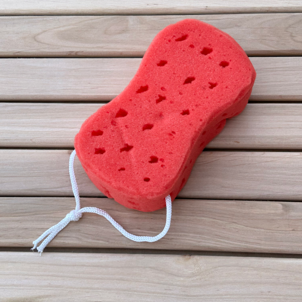 Oval bath sponge, medium-soft