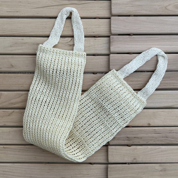 Long sisal wash strap