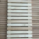Wooden sauna floor duckboard, lime wood