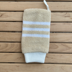 Cotton exfoliating mitt