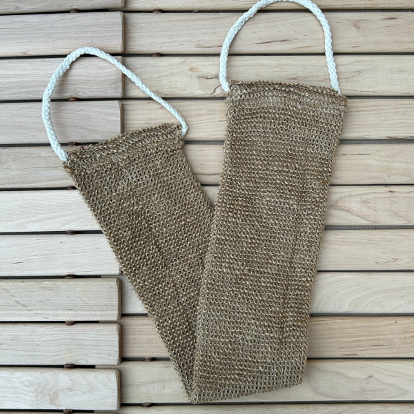 Long sauna washcloth RAMI, medium-firm