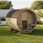 Outdoor barrel sauna 240 cm
