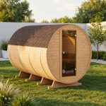 Outdoor barrel sauna 300 cm
