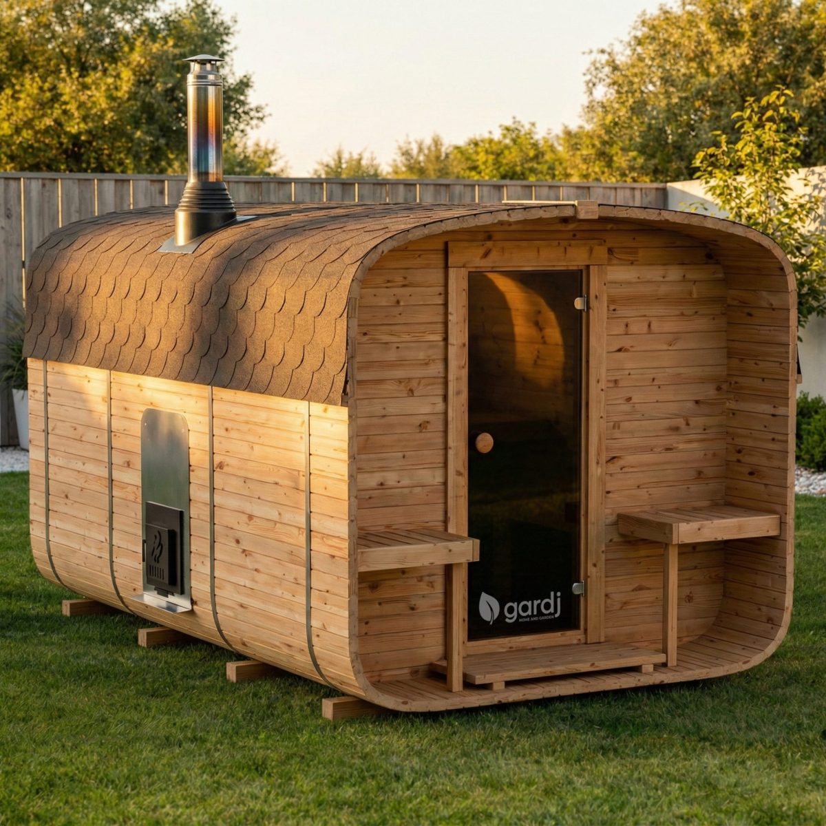 Garden sauna QUADRO 340 cm Maxi - Image 5